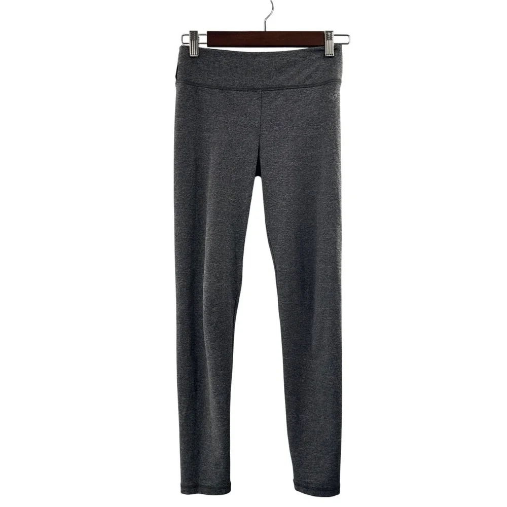 Justice Girls‎ Gray Leggings Size 12 Polyester & Spandex Youth Athletic Stretch